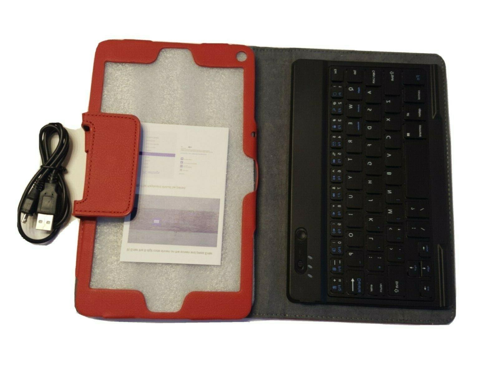 pu leather bluetooth wireless keyboard case